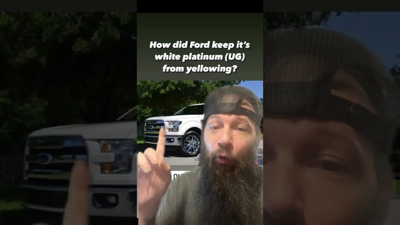 How did Ford keep it’s White Platinum (paint code UG) from yellowing?