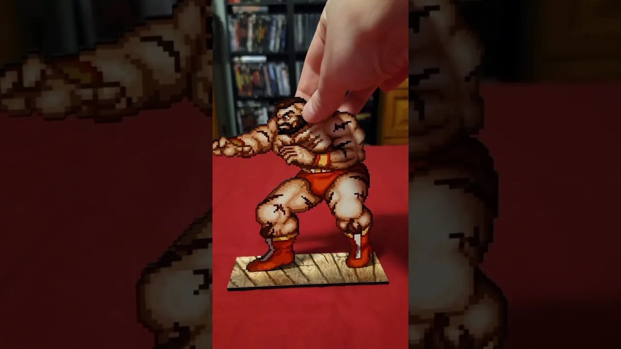 Wooden Sprites Street Fighter II Zangief Made by IsMa Designs Thank You @horrorknight9288