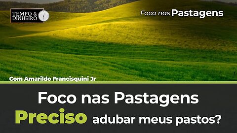 Foco nas Pastagens : mais prestação de serviços no novo quadro do Tempo&Dinheiro