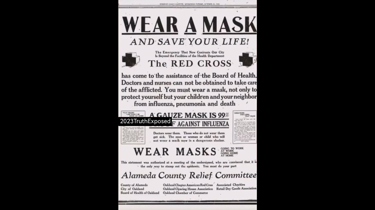 Spanish Flu Mask Propaganda 1918