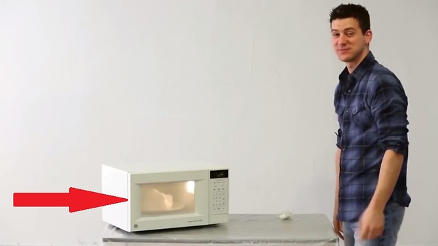 What happens when you microwave this household item?