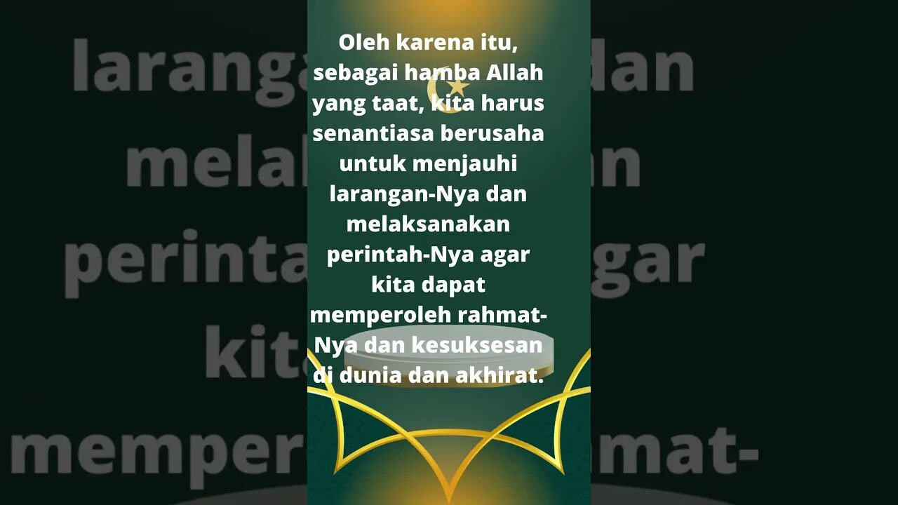 DIANTARA HIKMAH MENJAUHI LARANGAN ALLAH
