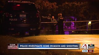 KCPD investigates home invasion, shooting