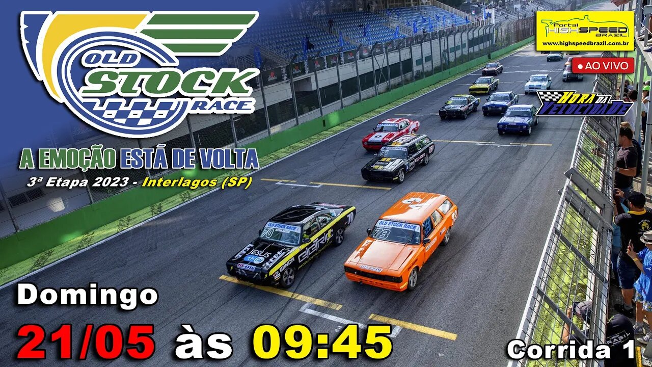 OLD STOCK RACE | Corrida 1 | 3ª Etapa 2023 | Interlagos (SP) | Ao Vivo