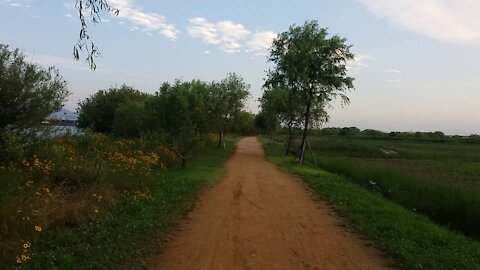 My trail and the sky.