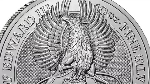 2018 Queen's Beast Griffin 10 oz Silver & Platinum