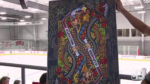 Knights fan creates amazing art dedicated to Fleury and the 1 October victims