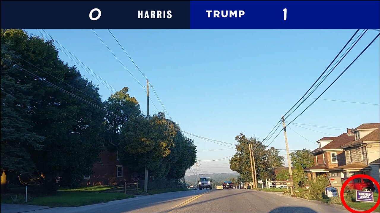 Counting Kamala and Trump Yard Signs in PA