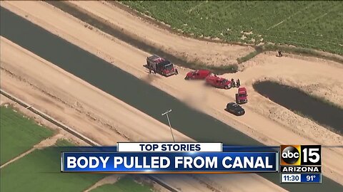 Body pulled from canal in Buckeye