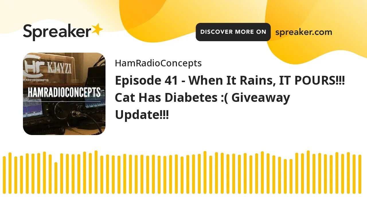 Episode 41 - When It Rains, IT POURS!!! Cat Has Diabetes :( Giveaway Update!!!