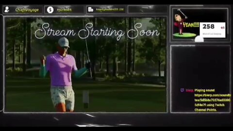 GABBING AND GOLFING