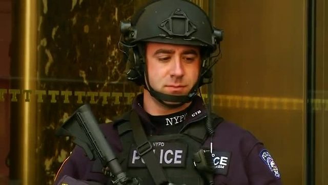 Tight security around Trump Tower disrupts The Big Apple