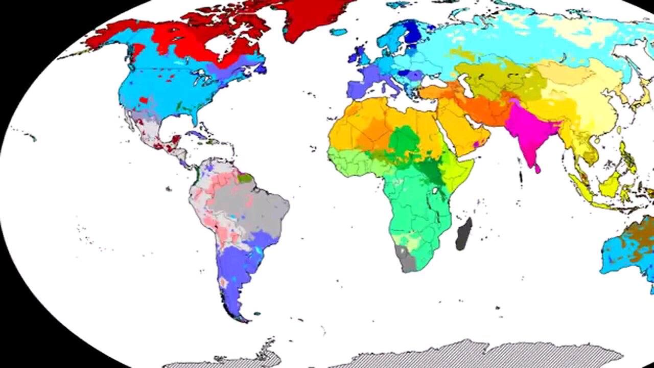 Racial Map Of Earth