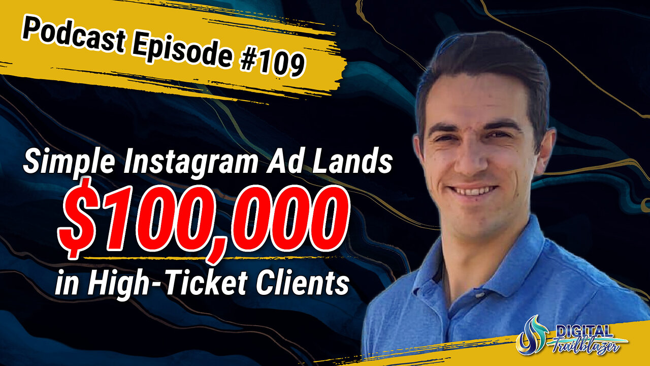 Simple Instagram Ads Strategy Brings in $100k in High Ticket Clients at 5x ROI with Alex Thoric