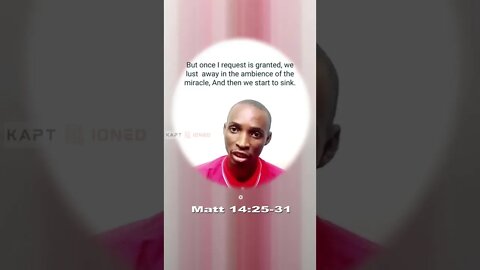 Focus On Christ To Stay afloat