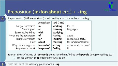 060 - English grammar in use - PREPOSITION in for about etc. - Unit 60 - Intermediate