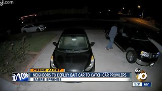 Neighbors set trap for would-be thieves