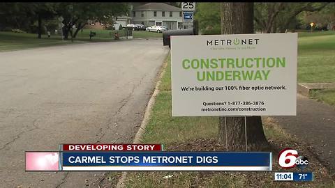 Fishers, Carmel issue 'no-dig' order for Metronet after gas line rupture