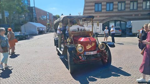 Stoommachine auto tour Oldtimertreffen Geleen 7 augustus 2022