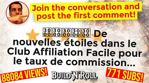⭐️⭐️⭐️⭐️⭐️ De nouvelles étoiles dans le Club Affiliation Facile pour le taux de commission...