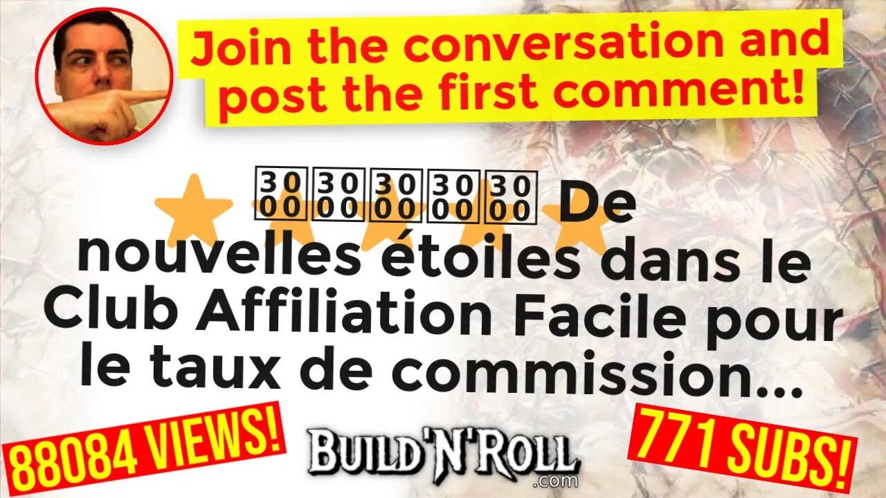 ⭐️⭐️⭐️⭐️⭐️ De nouvelles étoiles dans le Club Affiliation Facile pour le taux de commission...