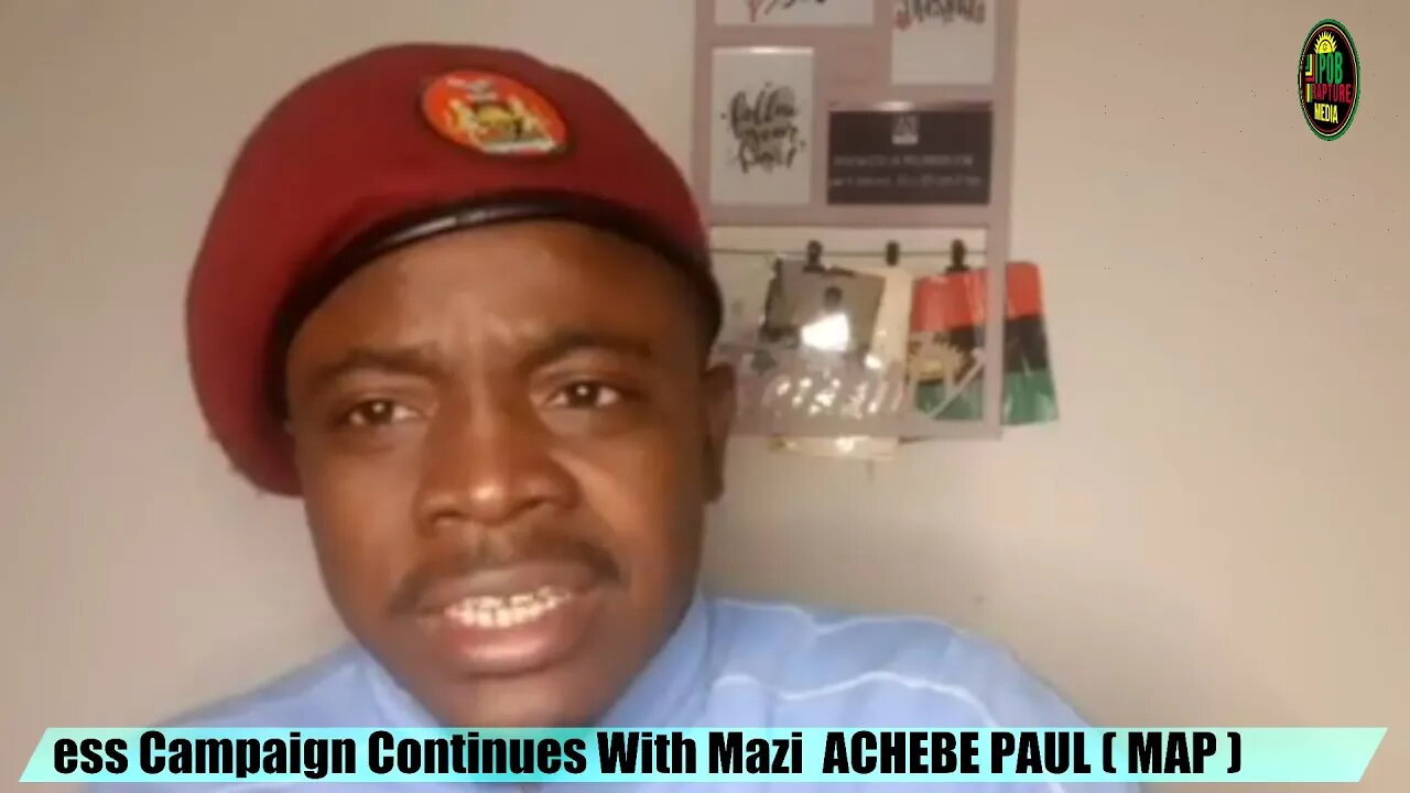 Ipob Awareness Campaign Continues With Mazi ACHEBE PAUL ( MAP )