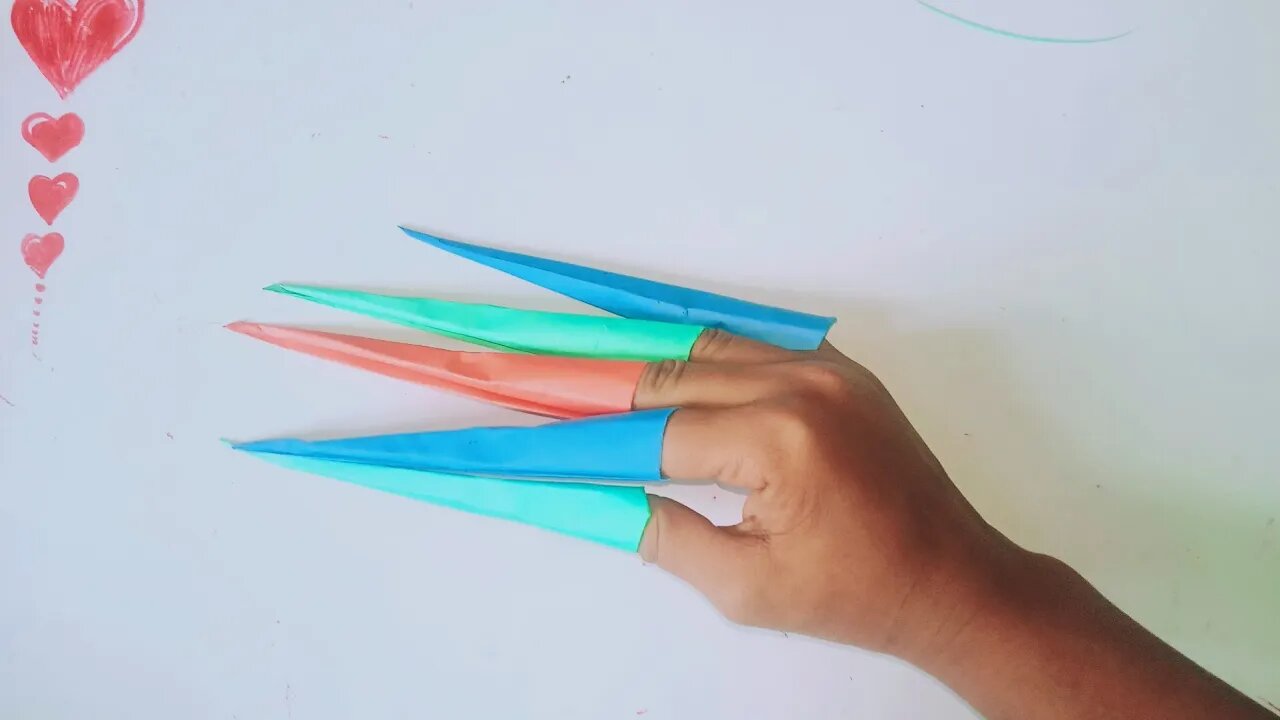 How to make Paper Claws Easy Origami - Art Eira