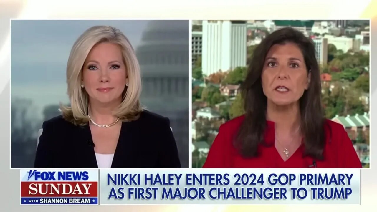 Nikki Haley visibly struggles to explain why she's running against Trump