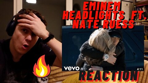 Eminem - Headlights (Explicit) ft. Nate Ruess ((IRISH GUY REACTION!!))