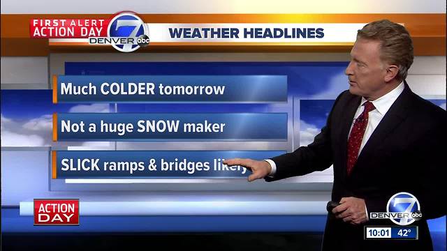 First Alert Action Day: Colder air and some snow on the way!