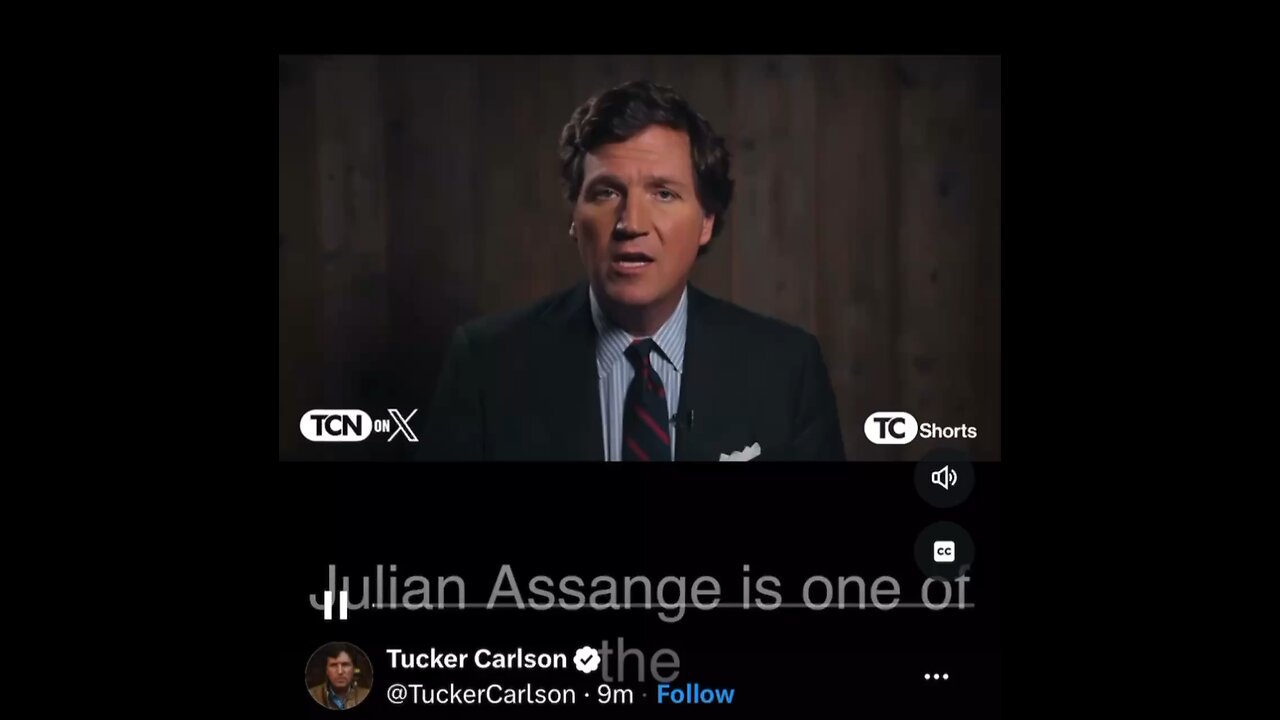 Tucker talks about Julian Assange