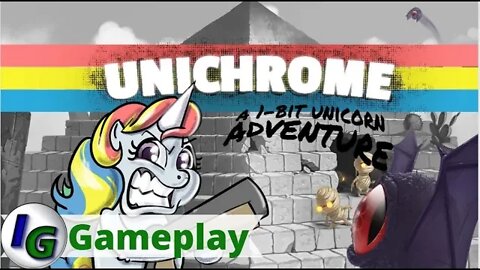 Unichrome A 1 bit Adventure Gameplay on Xbox