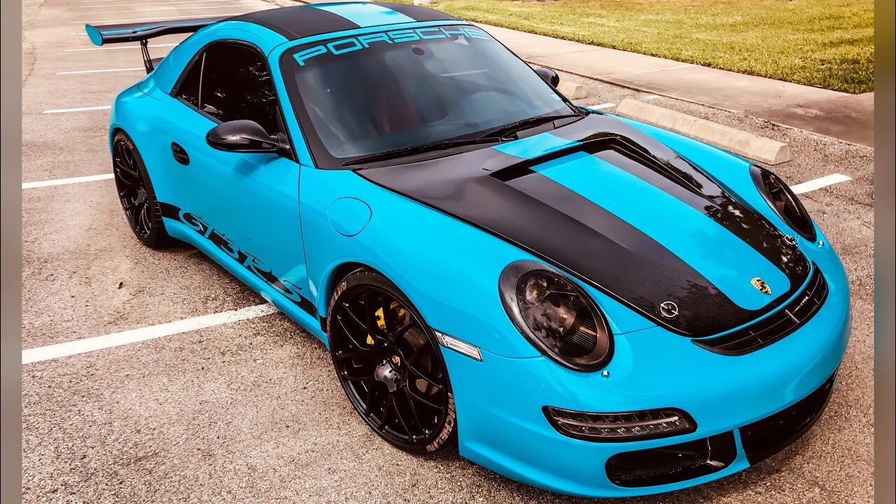 Porsche 911 Wrapped in Miami Blue ! | Detailed Walk-around !