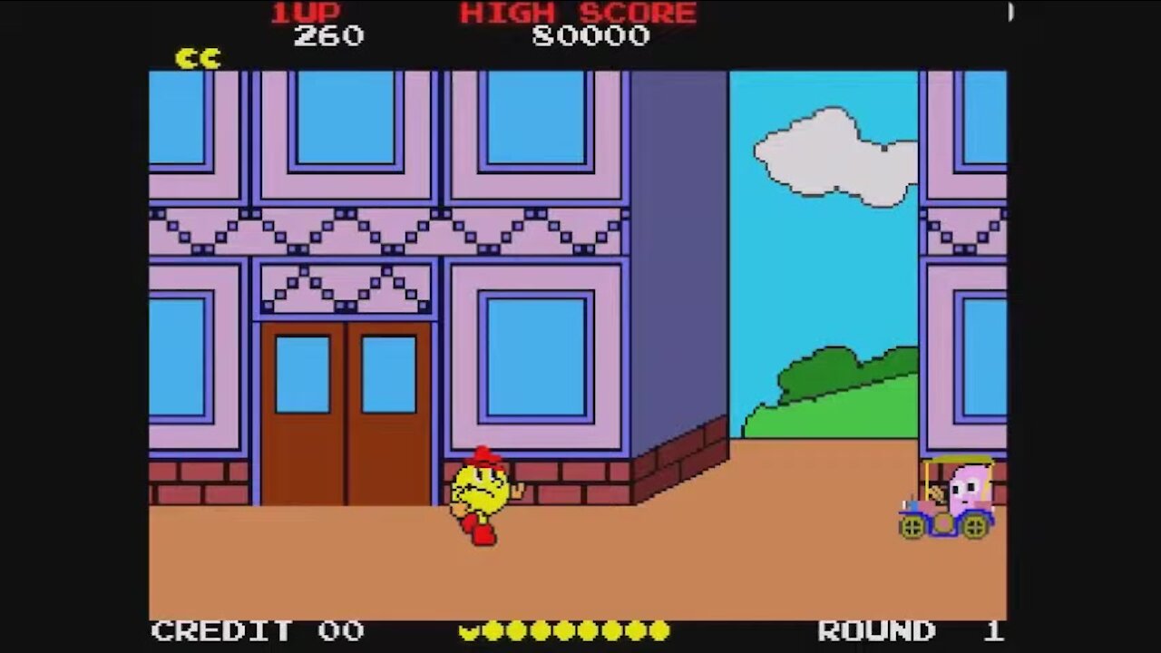 Pac-Land - videogioco Pac-Man arcade Sala Giochi anni 8