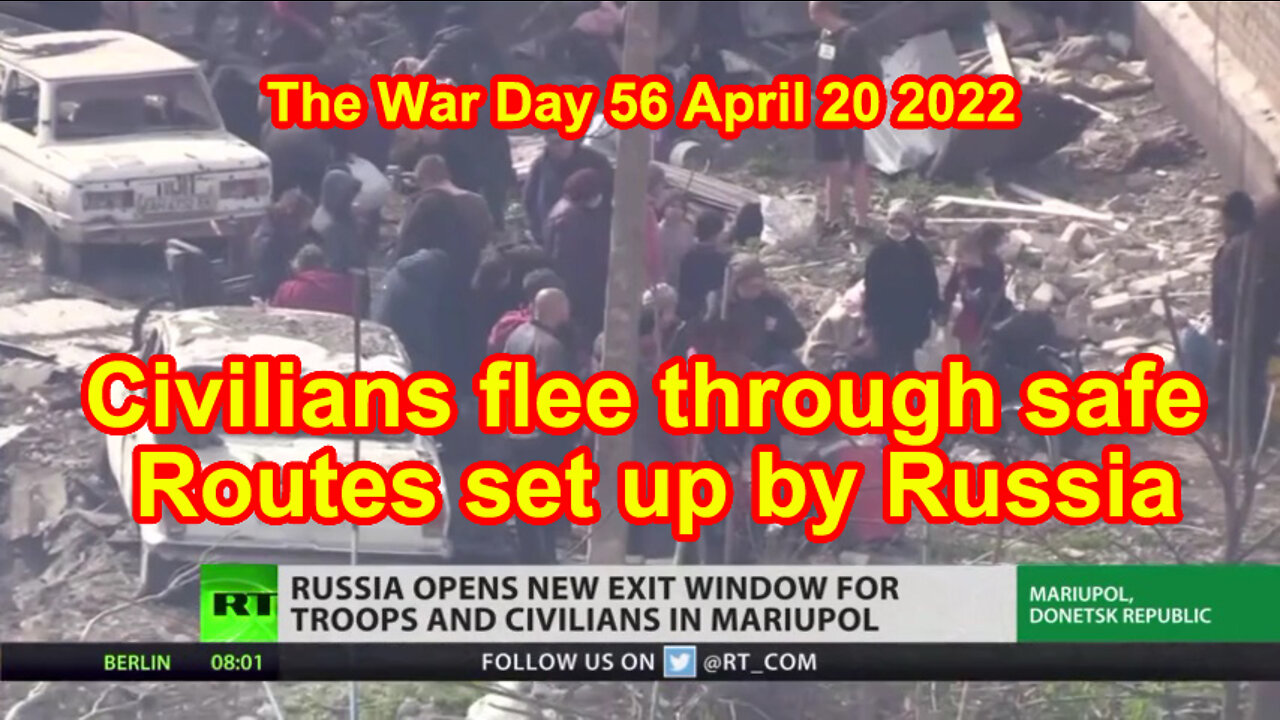 Civilians flee through safe routes set up by Russia