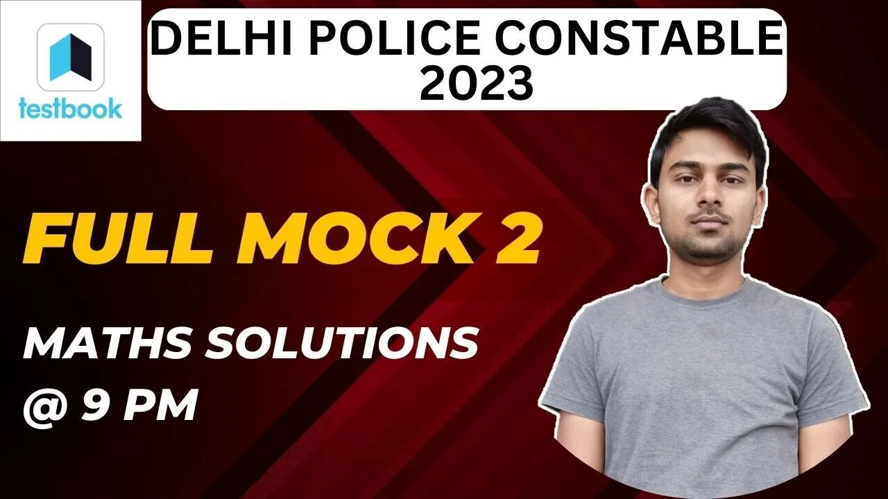 Delhi Police Constable 2023 Testbook Full Mock 2 Math Solutions | MEWS Maths #ssc #delhipolice