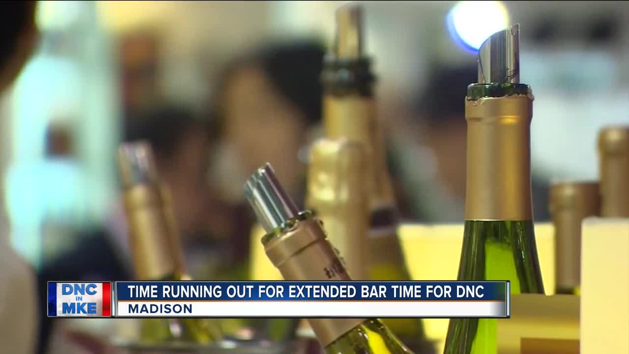 Time running out for extended bar time for DNC