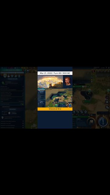 #oneturnadaychallenge #civ6 – Turn 80 - GINGER CANAL #shorts