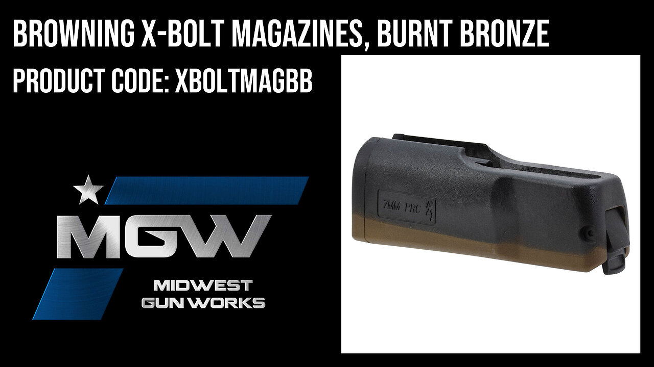 Browning X-Bolt Magazines, Burnt Bronze - XBOLTMAGBB