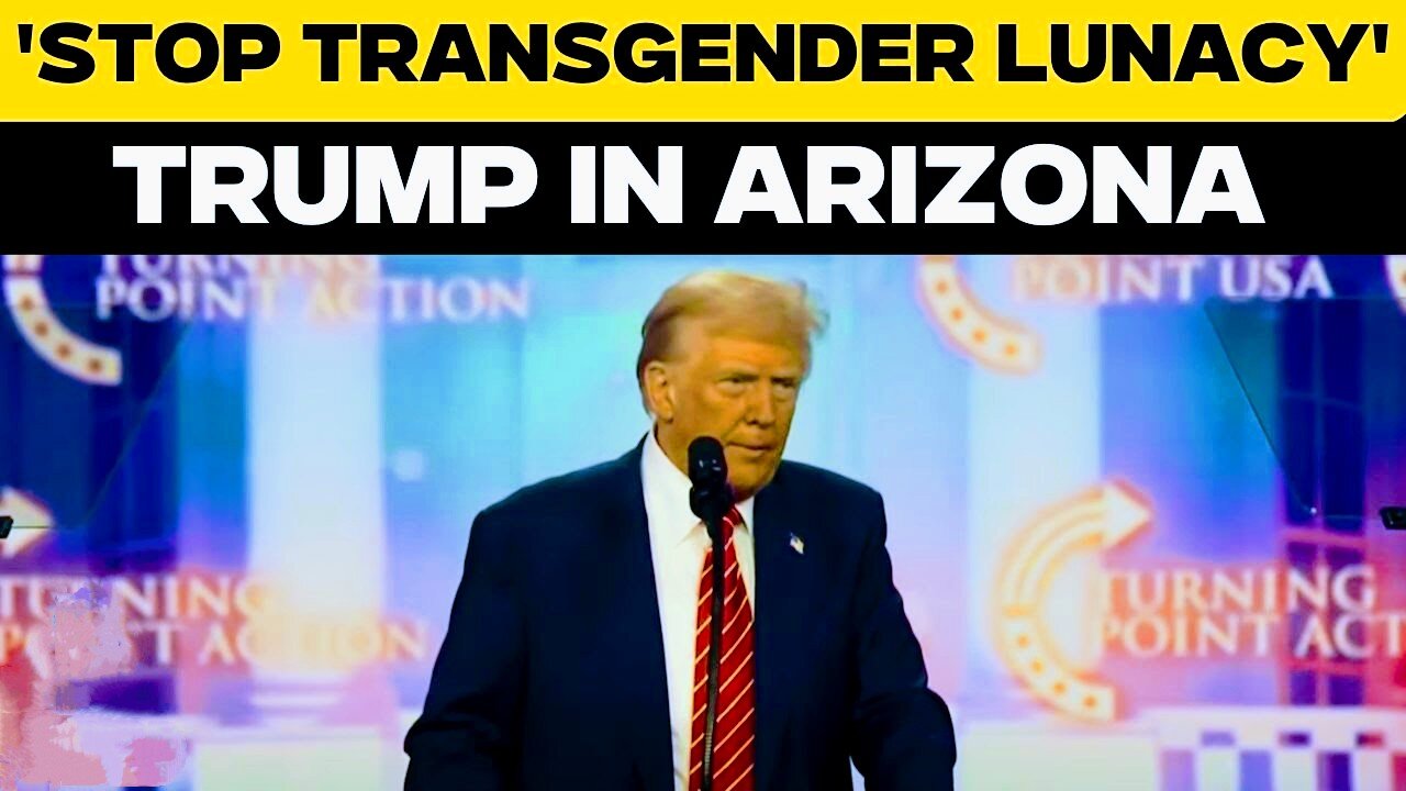 🇺🇸🏳️‍⚧️ Donald Trump says "we're going to stop the transgender lunacy."