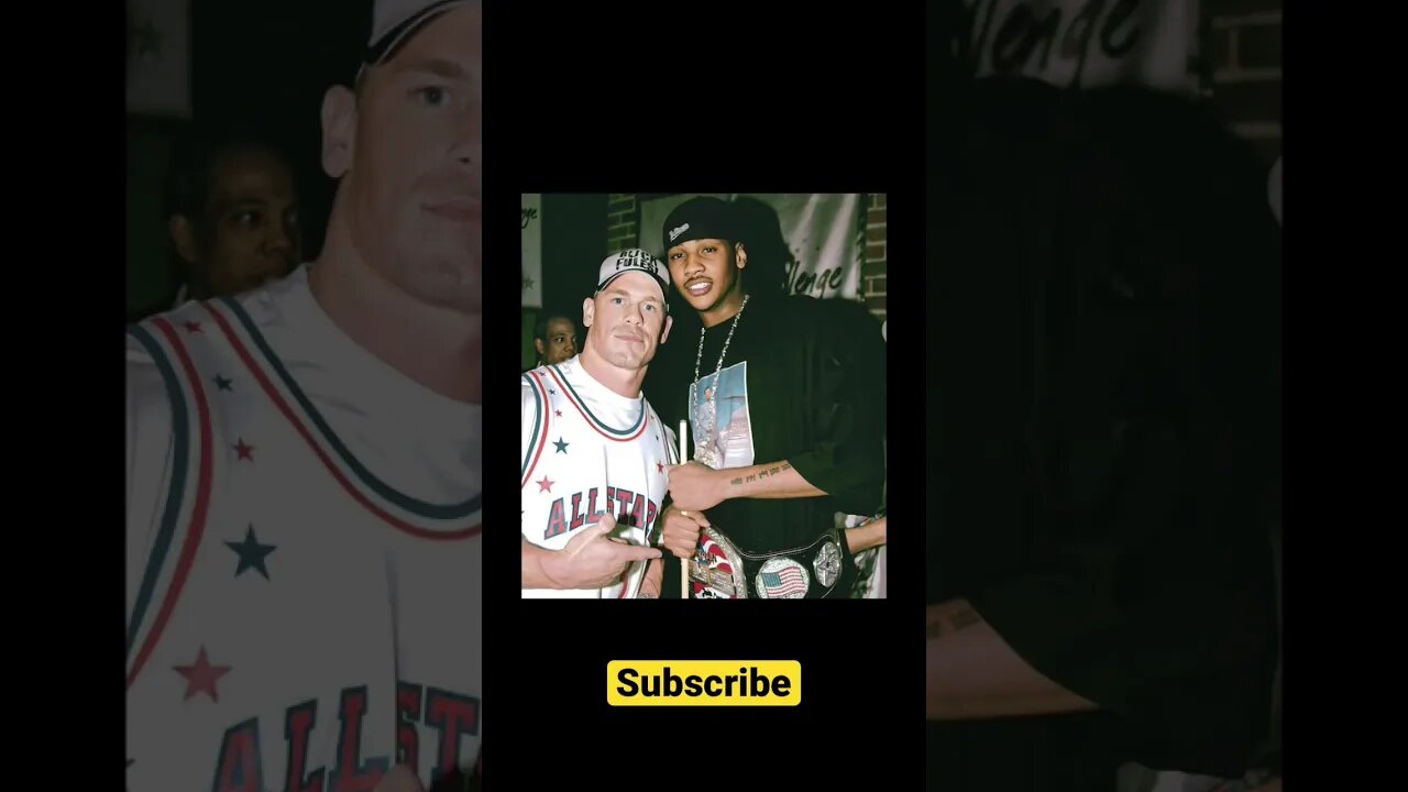 John Cena and Carmelo Anthony #johncena #carmeloanthony #wwe #nba #celebrity #shorts ￼