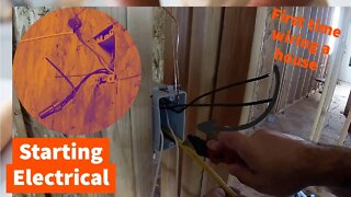 How to Build a House Addition - Starting electrical rough in Part 26