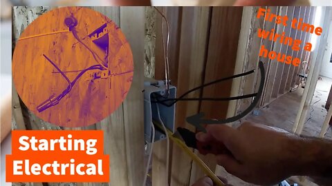 How to Build a House Addition - Starting electrical rough in Part 26