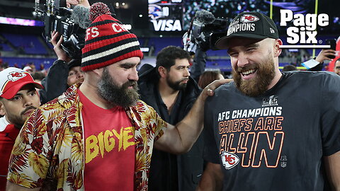 Travis Kelce teases 'd–khead' brother Jason for suggesting 'Tayvoodoo' helped Chiefs pull of miracle win