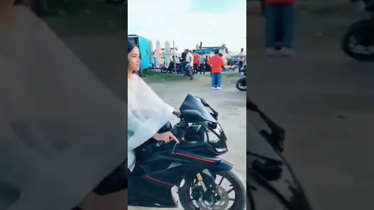 lady biker #voiceofkanij #shorts #shortsvideo
