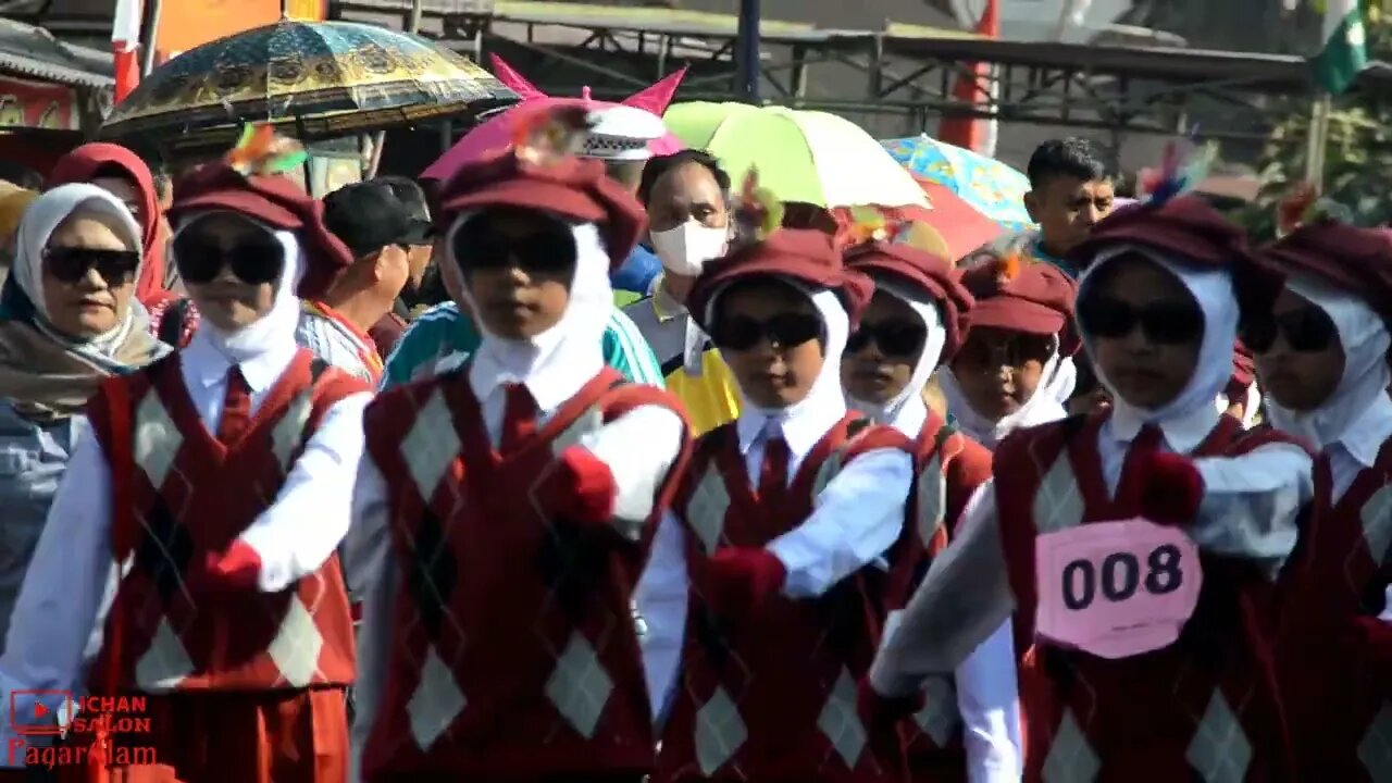 BAGIAN KE 2 PBB BARIS BERBARIS TINGKAT SD SE KOTA PAGARALAM HUT RI KE 78