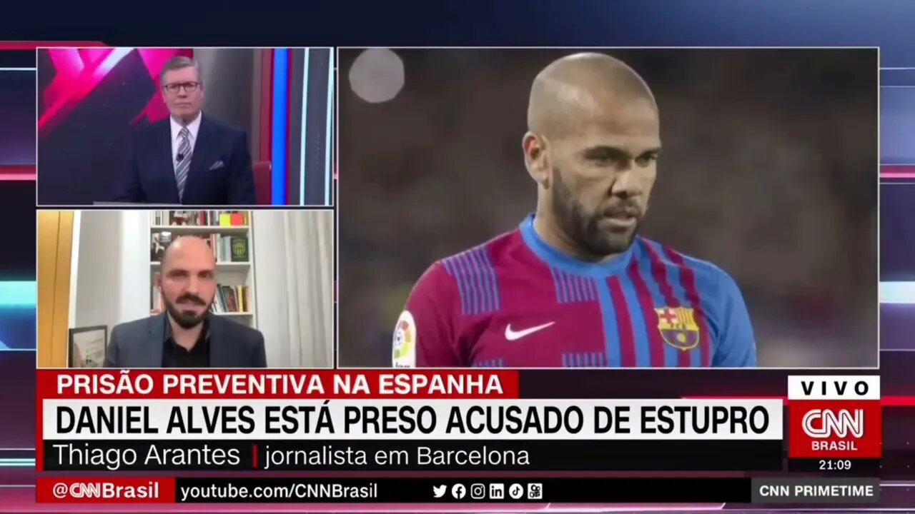 análise: de Thiago Arantes jornalista em barcelona: Daniel Alves é preso por acusação de estupro