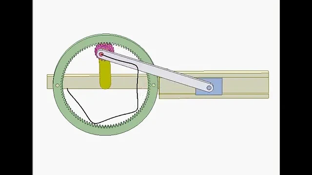 3308 Slider crank mechanism having a pause at the end of stroke 2