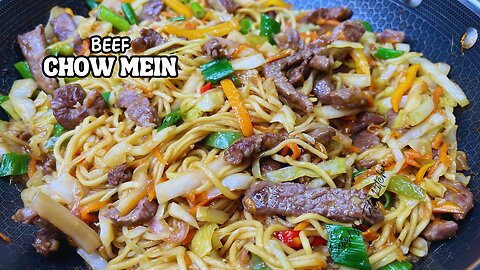 Beef Chow Mein | Better Than Take-Out | Beef Stir Fry With Noodles & Vegetables