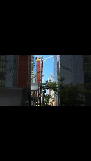 Grua colapso en Nueva York—Crane Collapses in NYC.